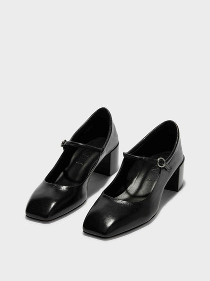 ALINE NAPPA LEATHER | BLACK