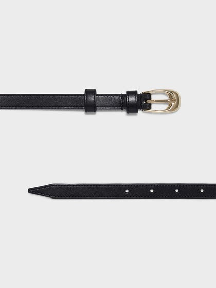 ELEANOR CALF LEATHER | BLACK/GOLD