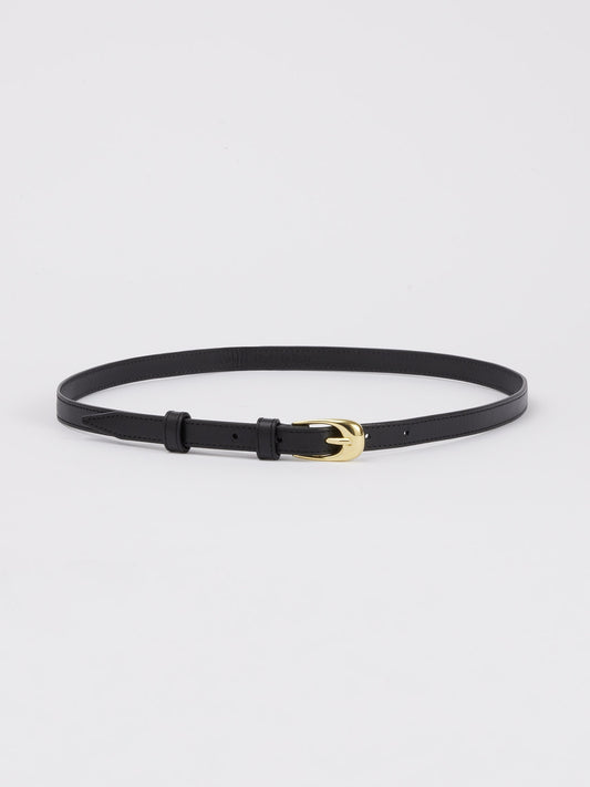 ELEANOR CALF LEATHER | BLACK/GOLD