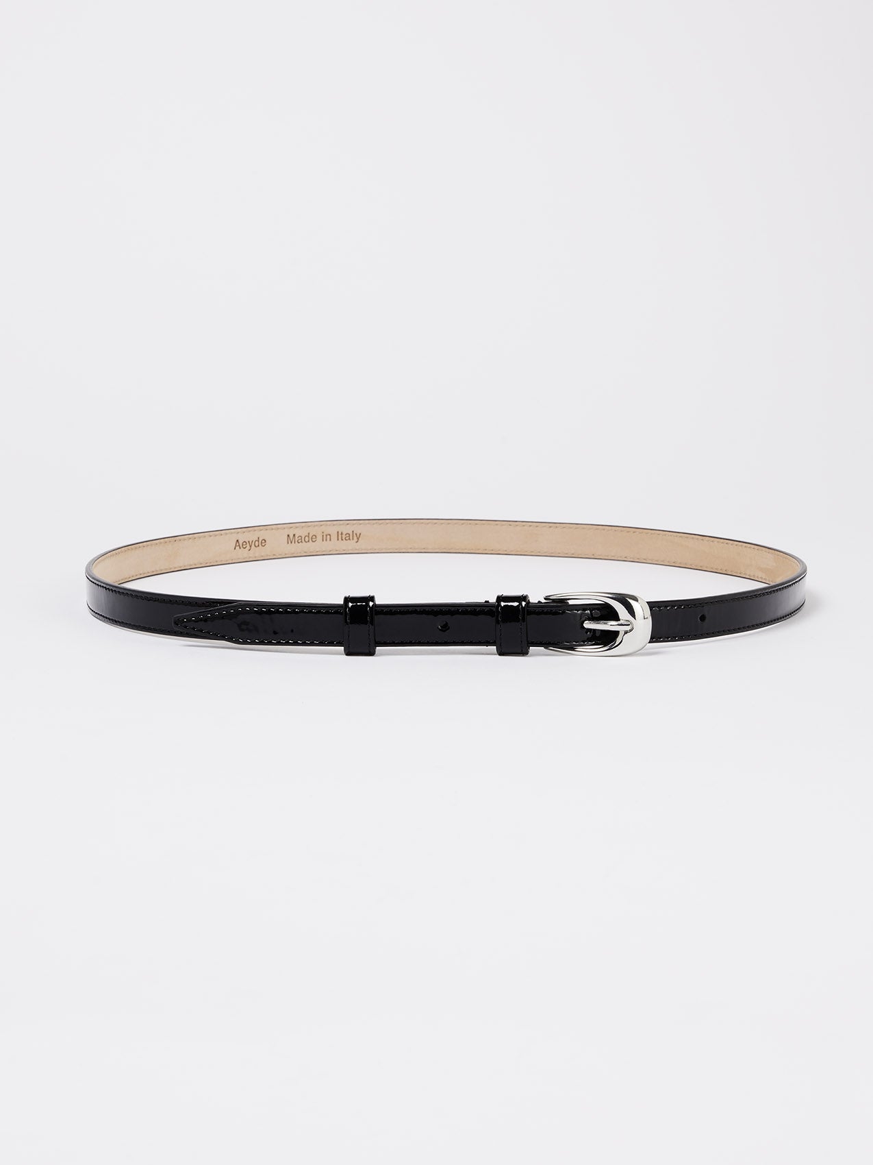 ELEANOR PATENT CALF LEATHER | BLACK/SILVER