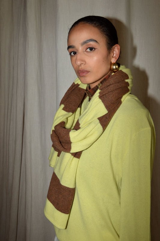 LIMONCELLO-BROWN STRIPES / TU