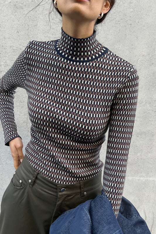 NAVY-BEIGE-ECRU / XS