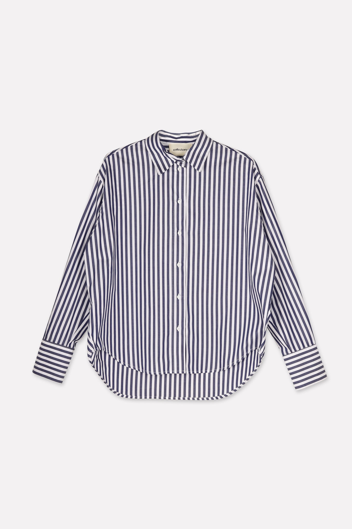 BENEDICT blouse | WIDE BLUE STRIPES