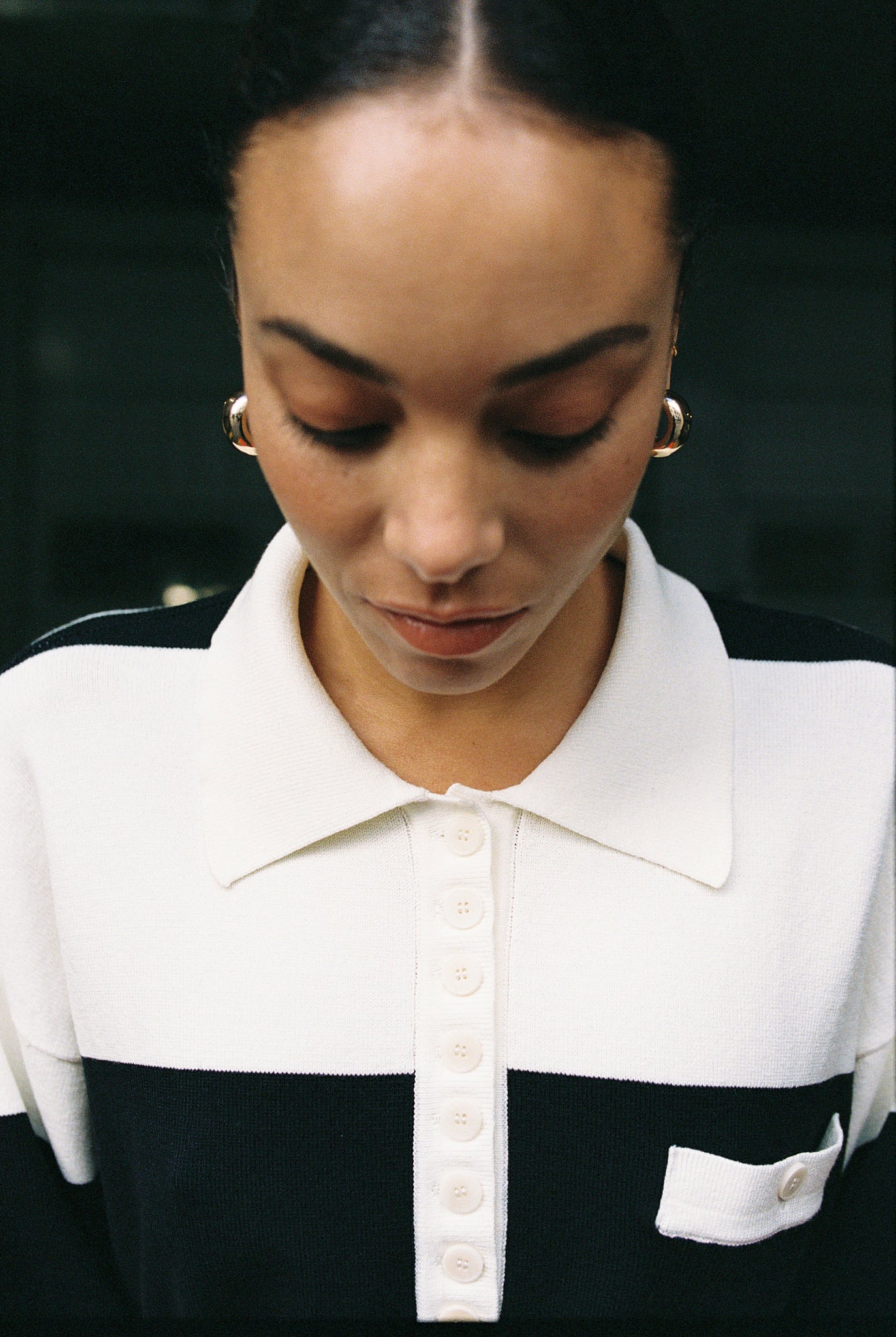 KERRY pullover | NAVY-ECRU STRIPES