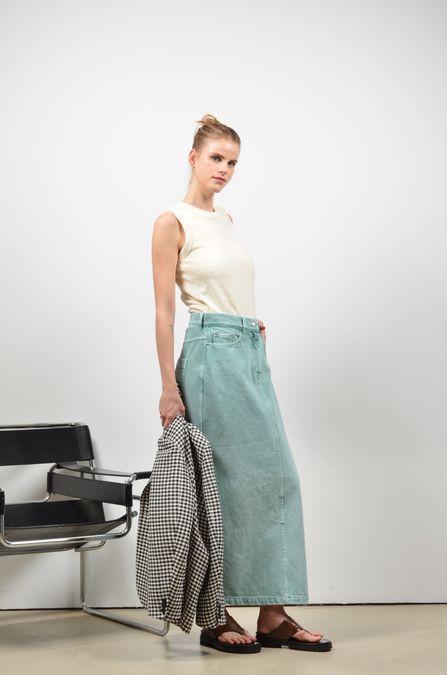SAMIA skirt | MATCHA GREEN