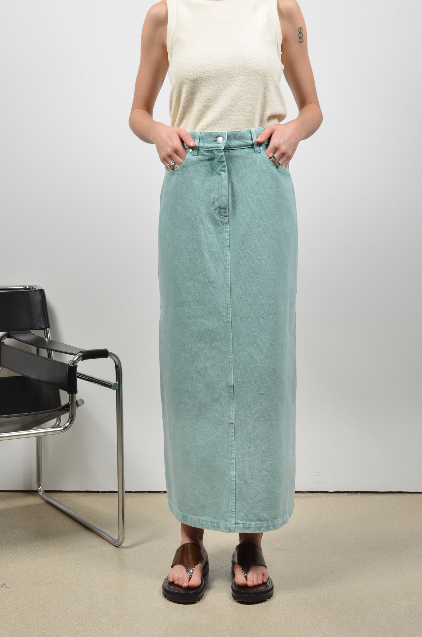 SAMIA skirt | MATCHA GREEN