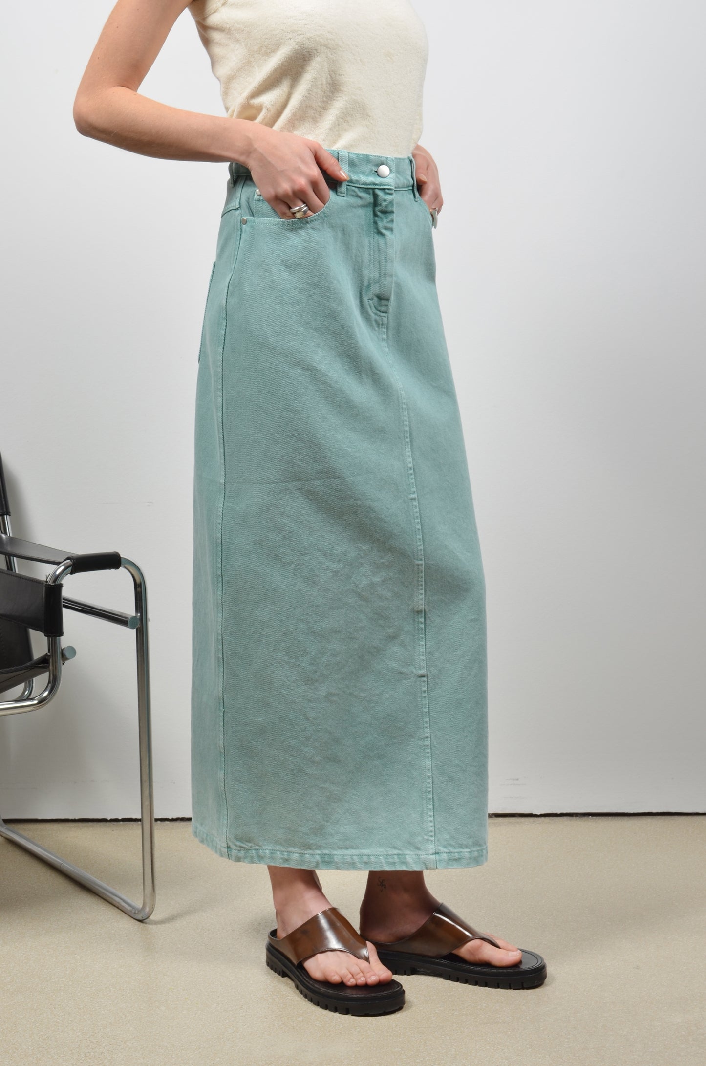 SAMIA skirt | MATCHA GREEN