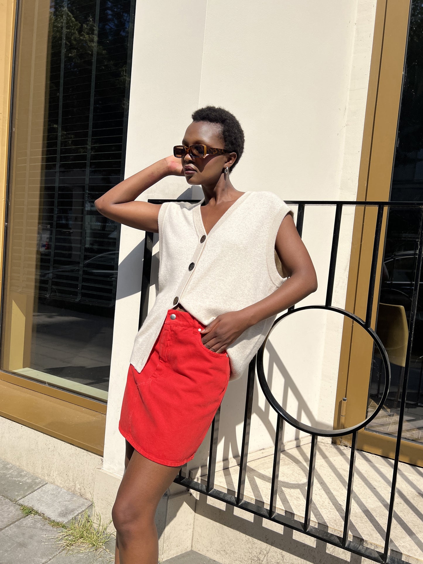 SANDRA skirt | LIPSTICK RED
