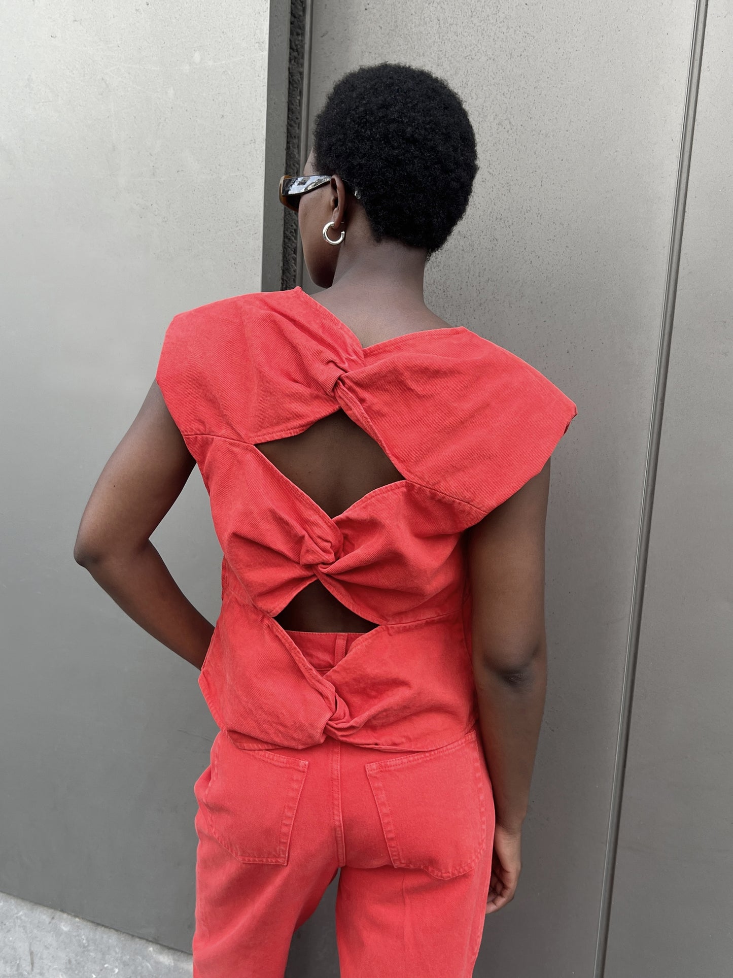 TERRA top | LIPSTICK RED