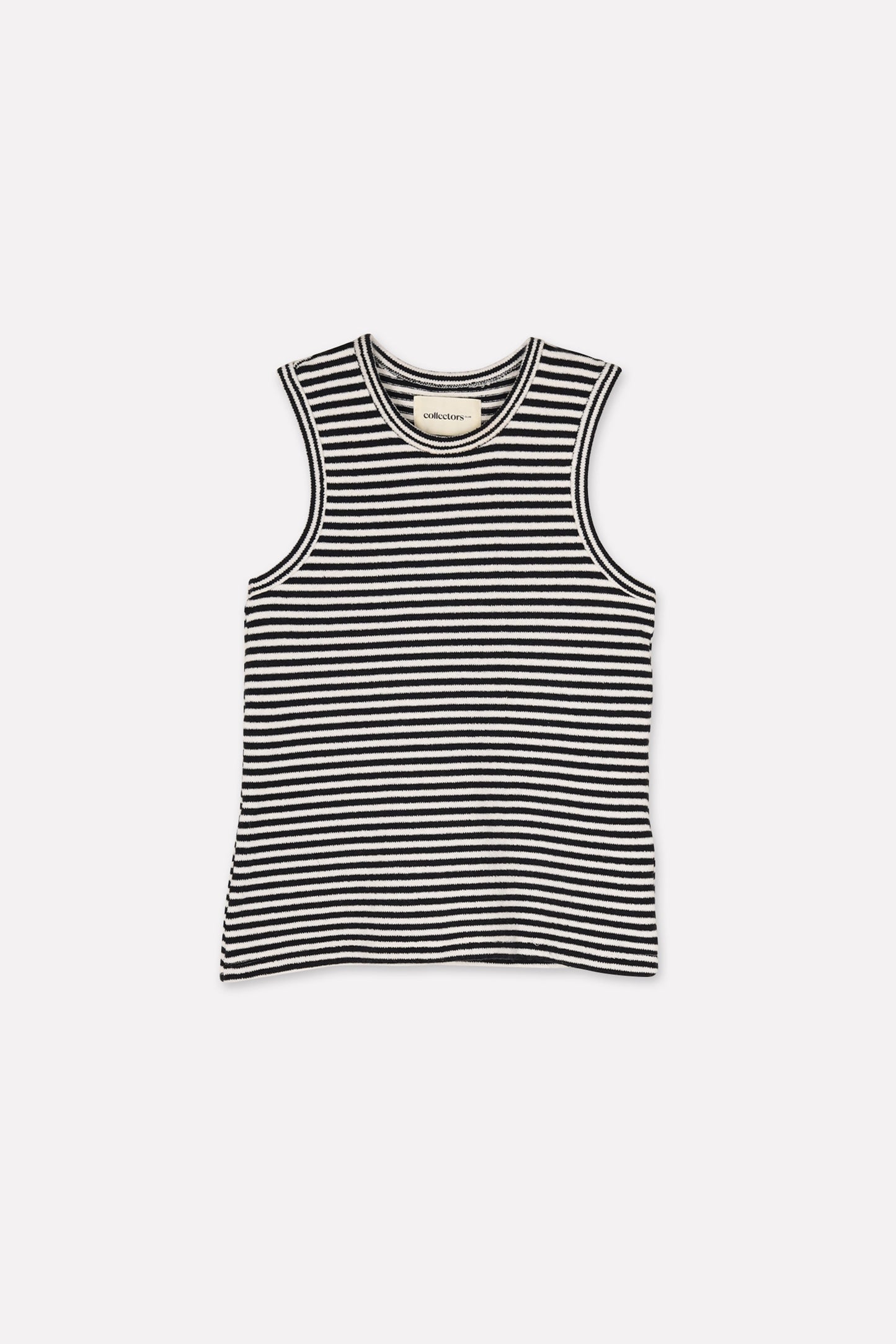 TONGA top | ECRU-NAVY STRIPES