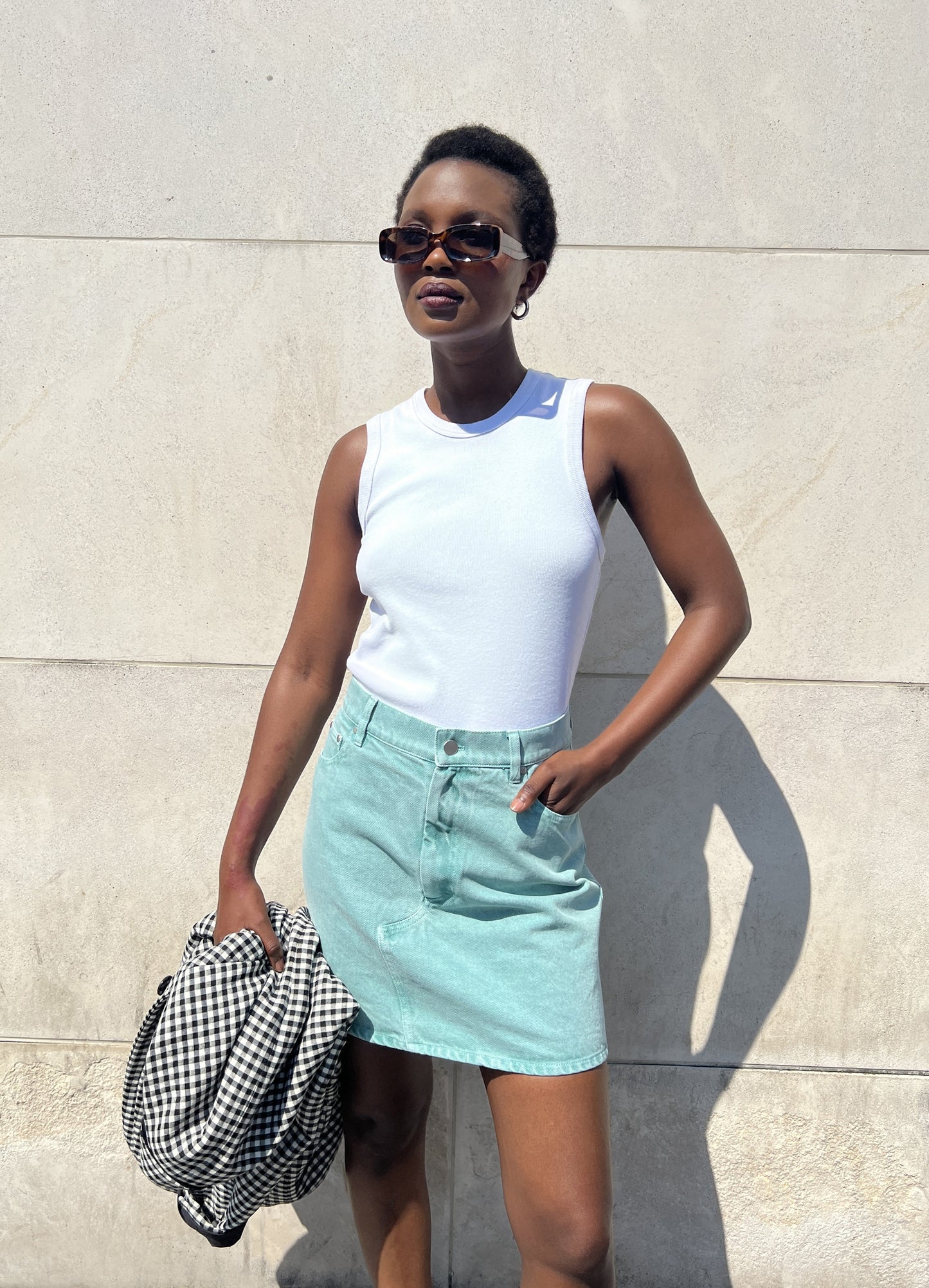 TONGA top | OPTICAL WHITE