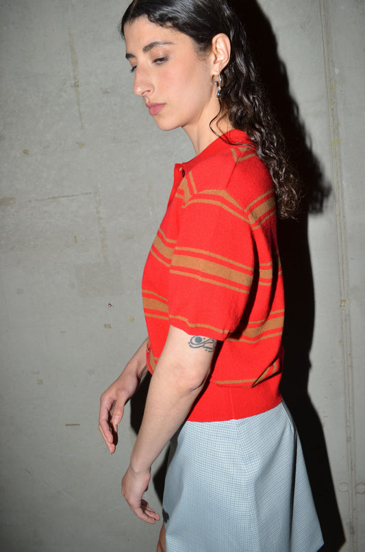 BRIGHT RED-CARAMEL / XS