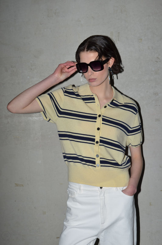 PALE BANANA-NAVY / XS