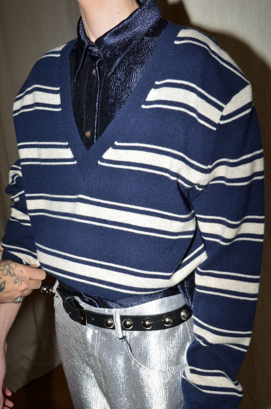 NAVY-OATMEAL / XS