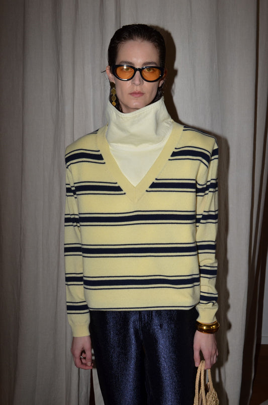 PALE BANANA-NAVY / XS