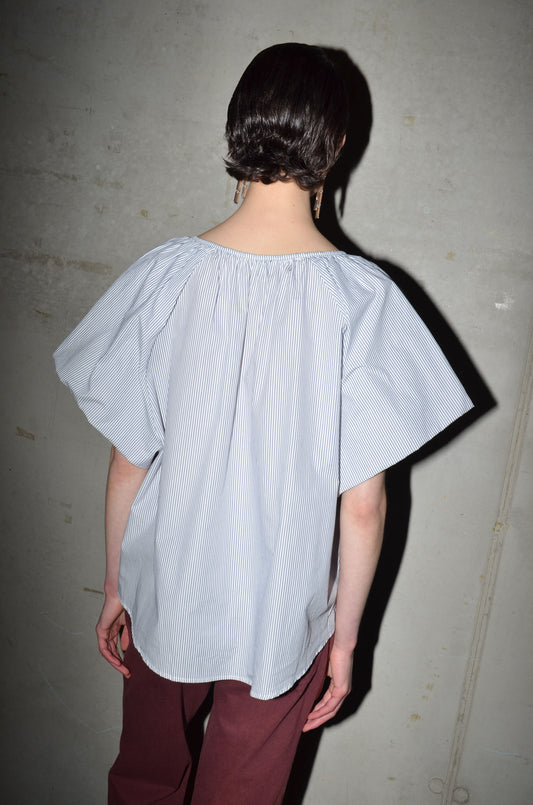 NAVY-ECRU STRIPES / 34