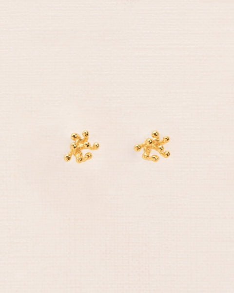 CLUSTER STUD EARRING | GOLD