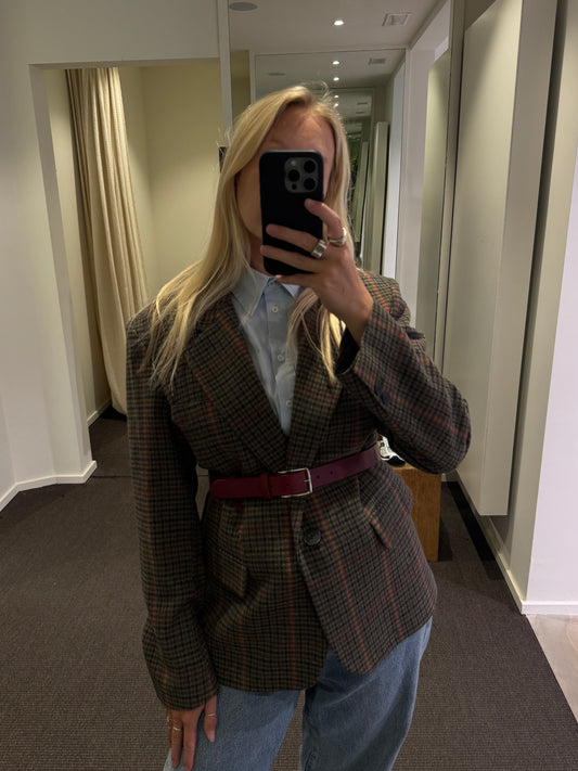 KHAKI CHECK / XS/S