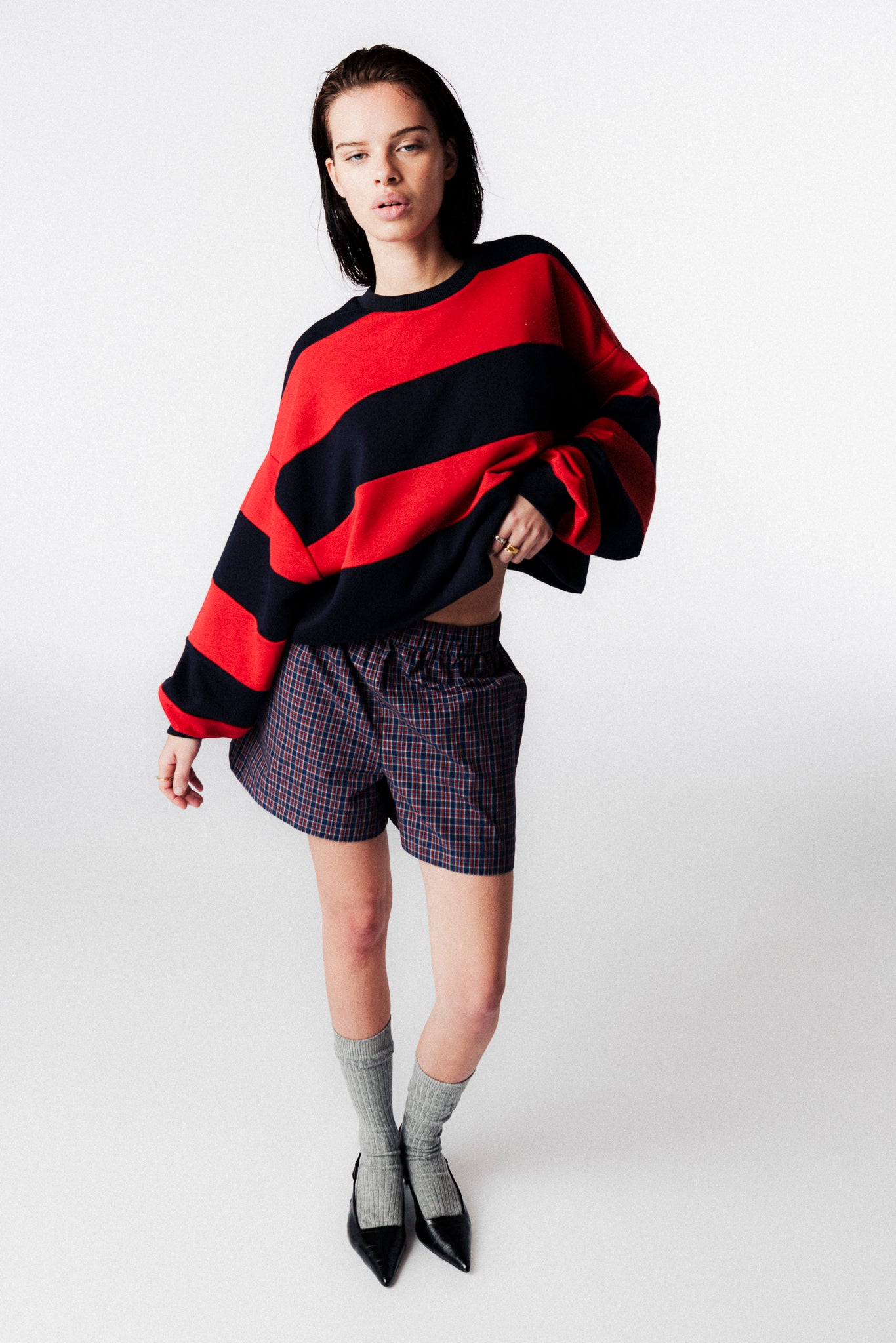 DEREK STRIPED SWEATER