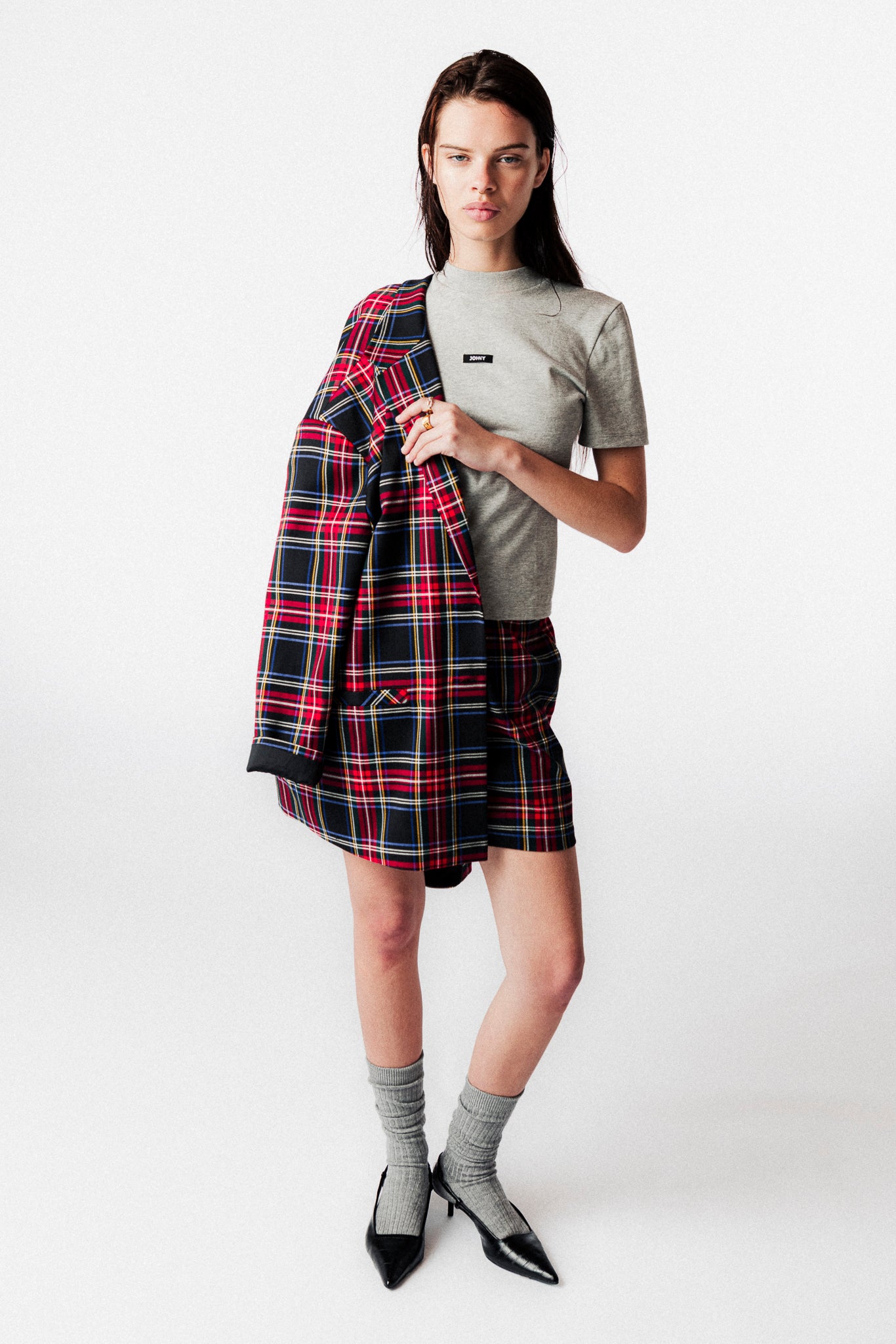 LOLA CHECKED BLAZER