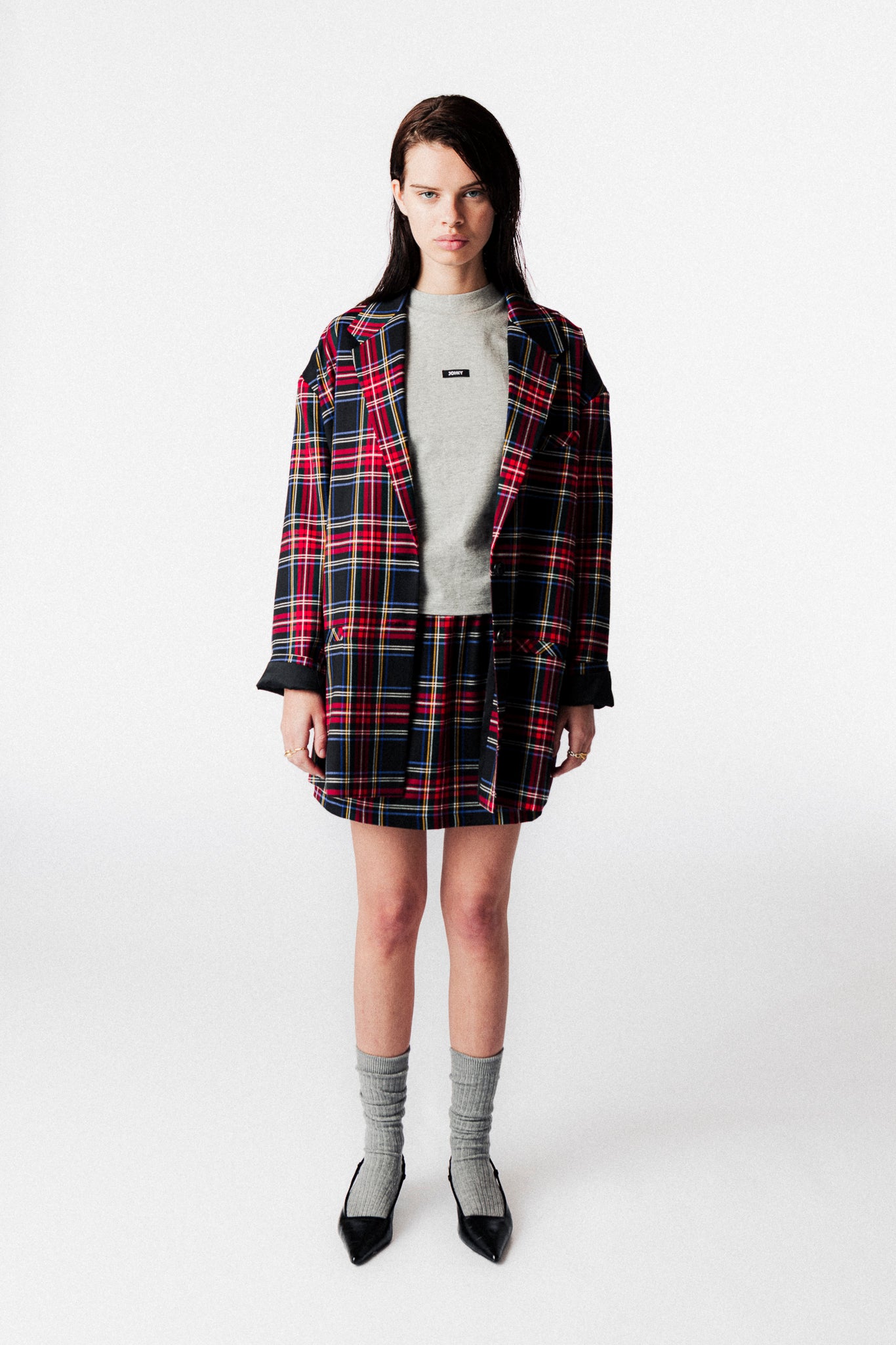 LOLA CHECKED BLAZER