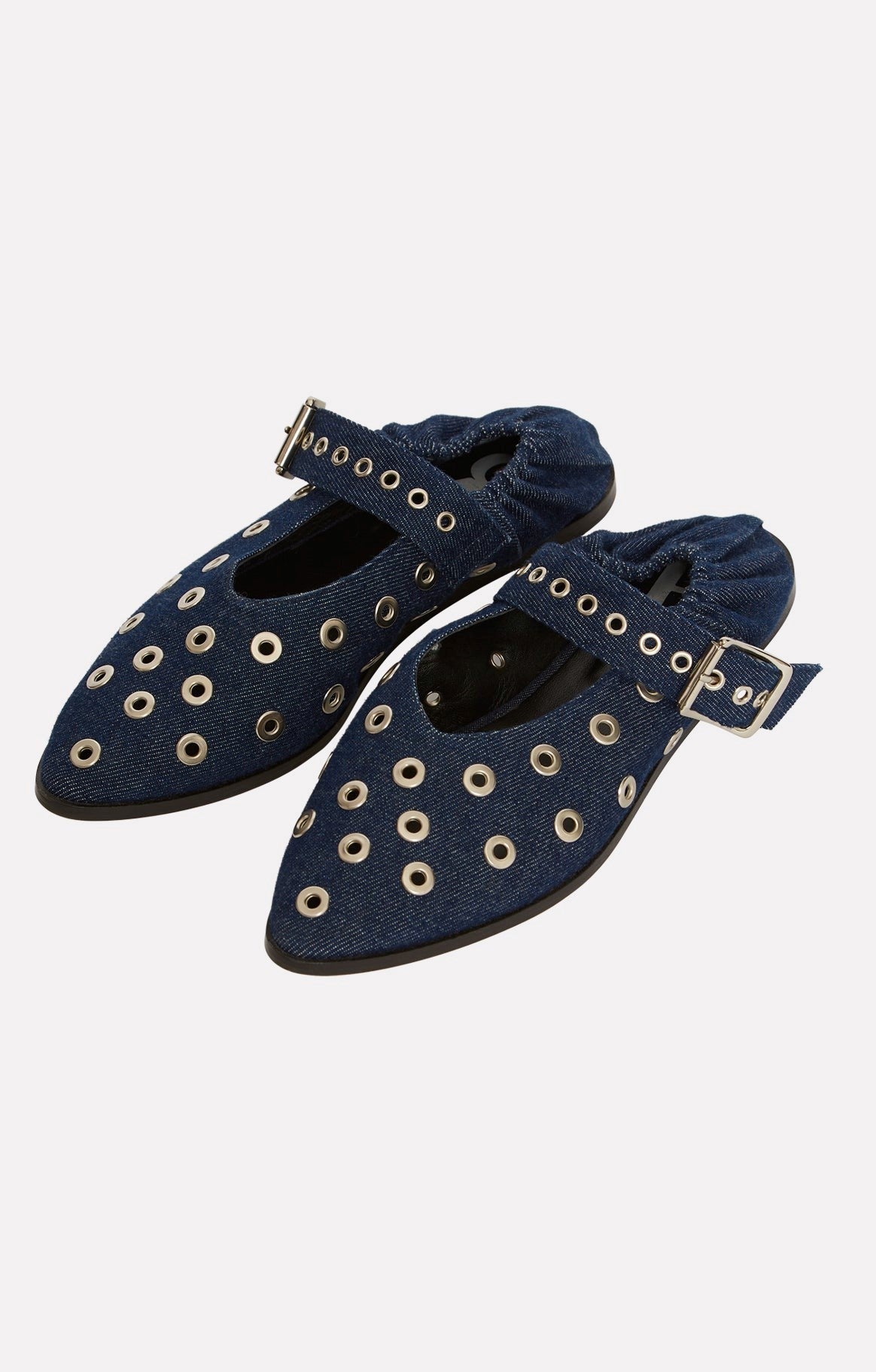 GIA EYELET FLATS