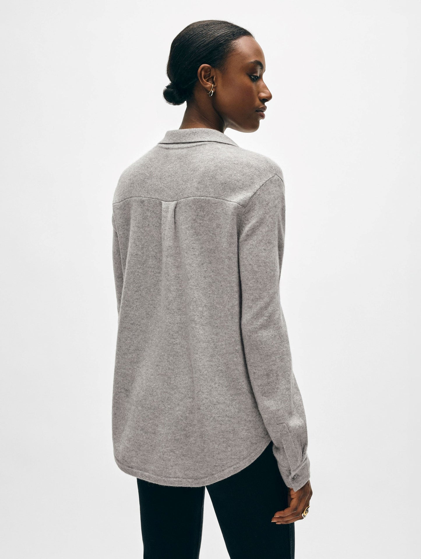 CASHMERE BUTTON SHIRT