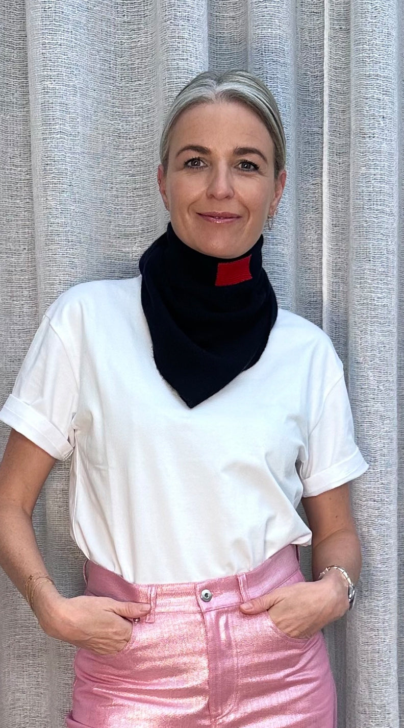 AMIRA scarf | MIDNIGHT BLUE