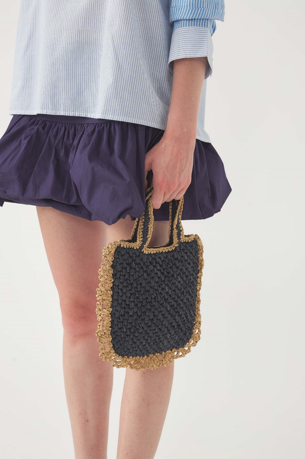 AVA SMALL CABAS | NAVY