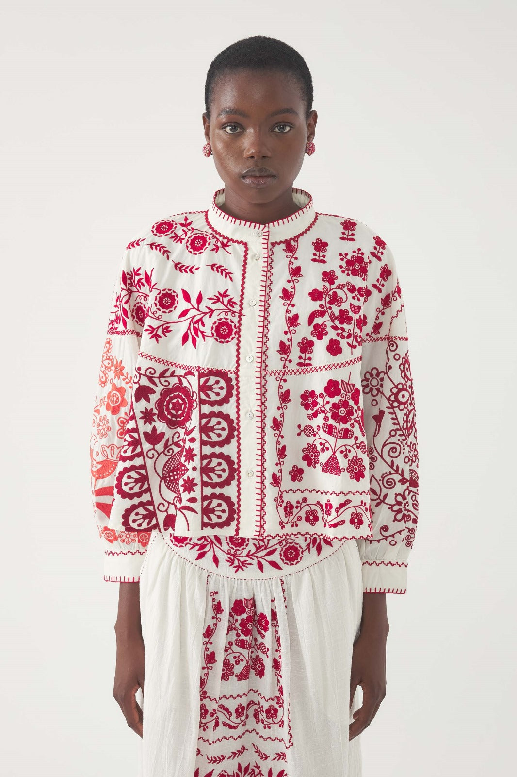MAMIE BIG BLOUSE | RED