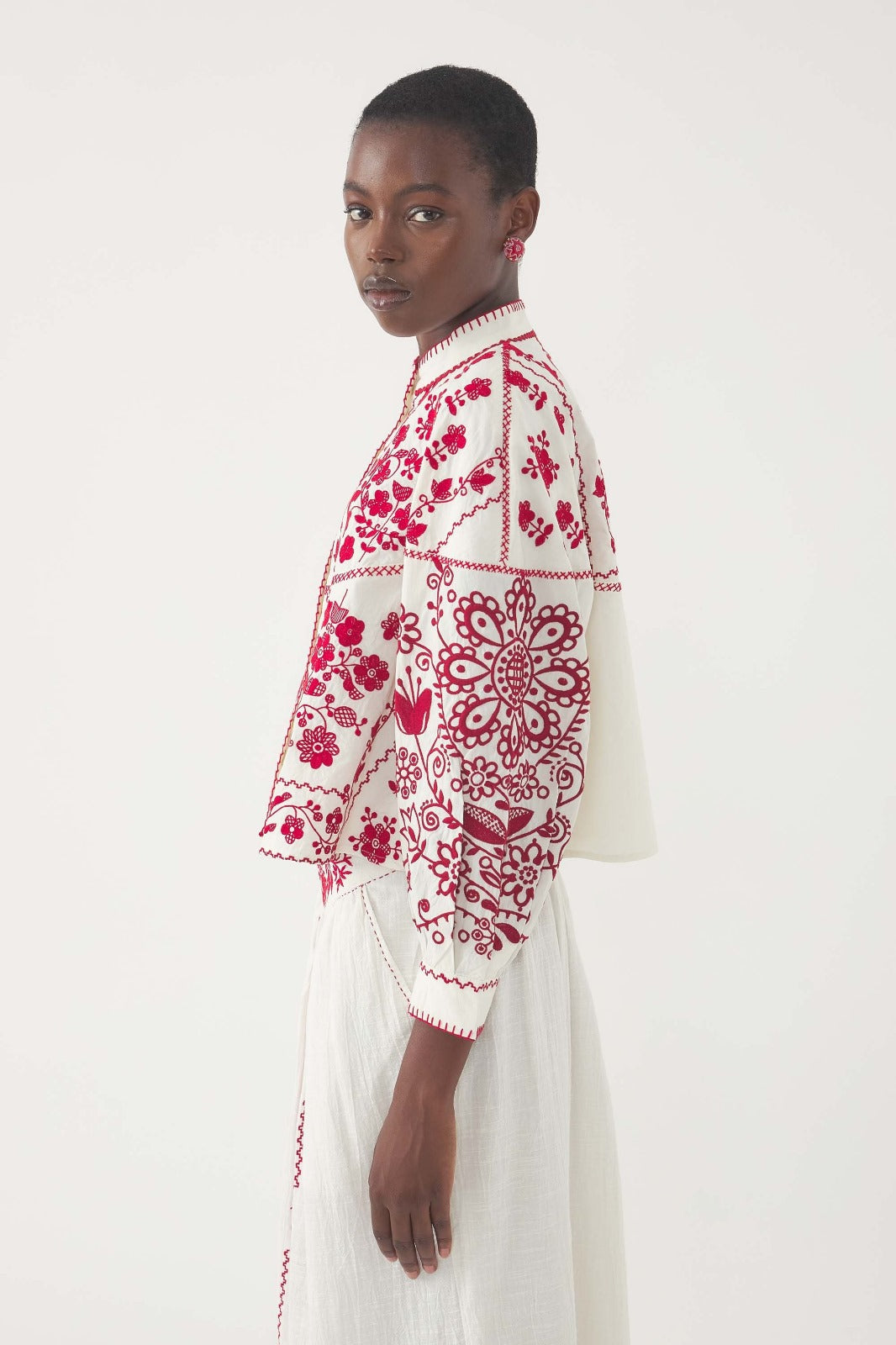 MAMIE BIG BLOUSE | RED