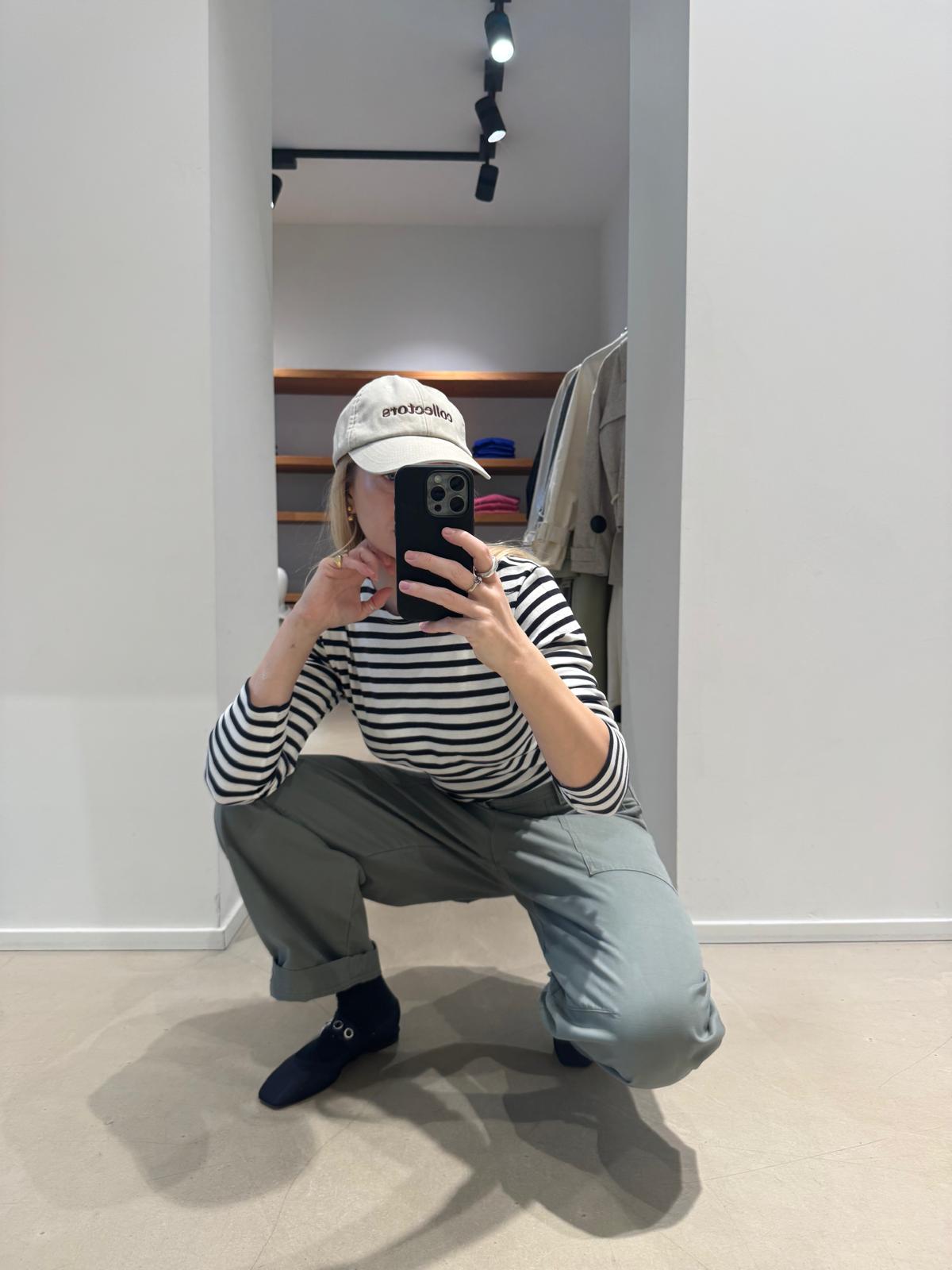 ATEKA cap | ECRU-COGNAC