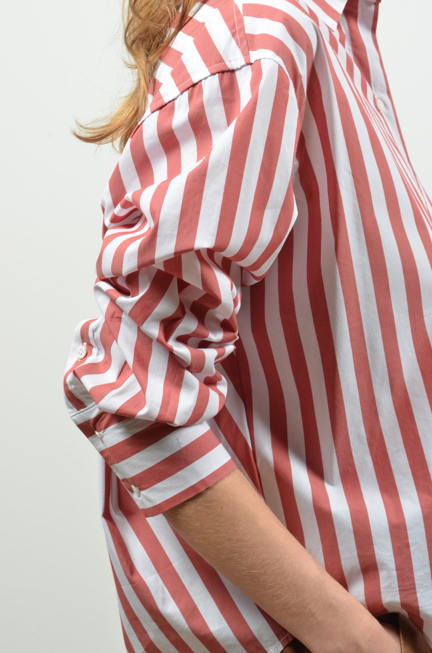 BENEDICT blouse | BRICK STRIPES