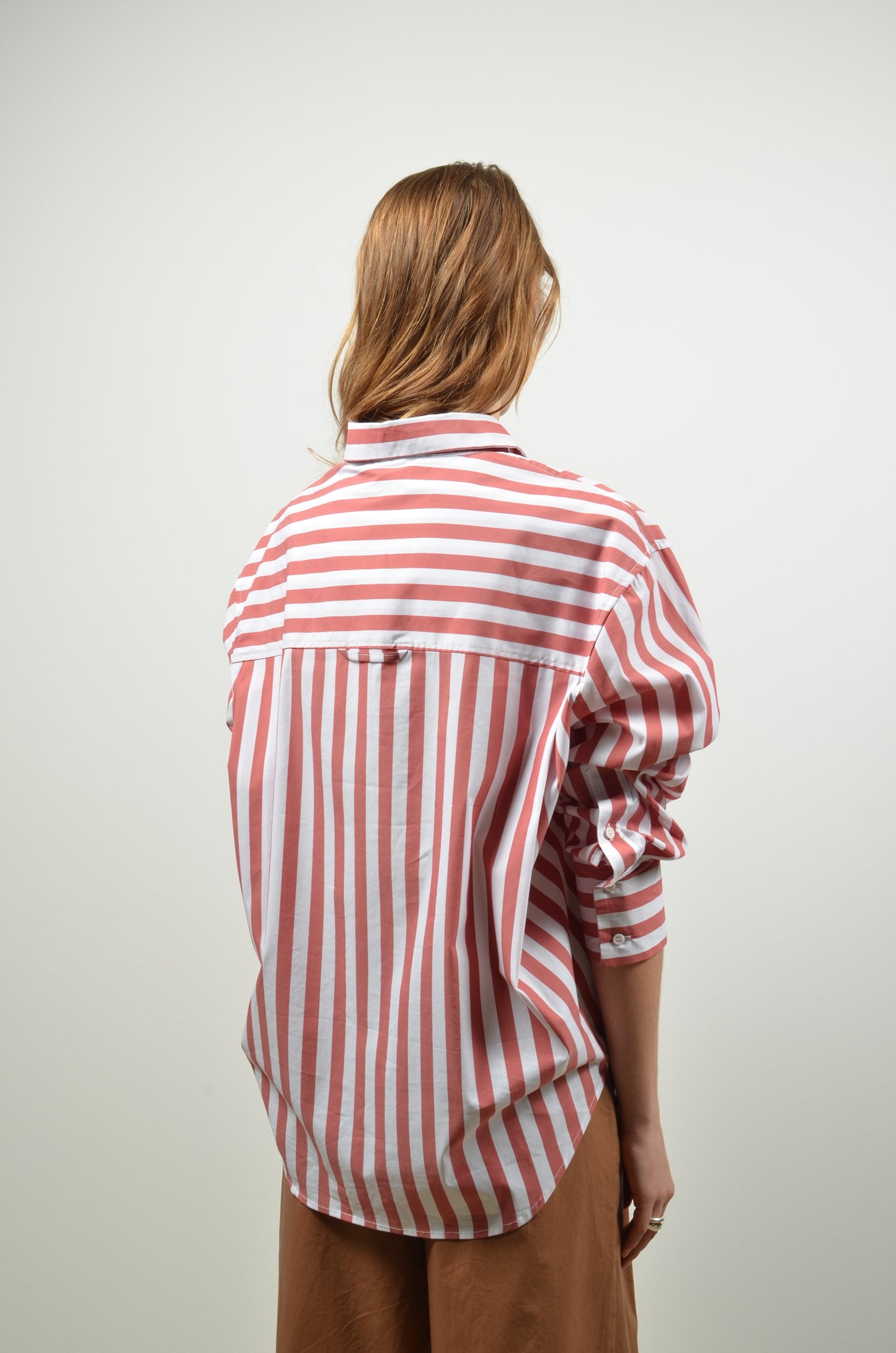 BENEDICT blouse | BRICK STRIPES
