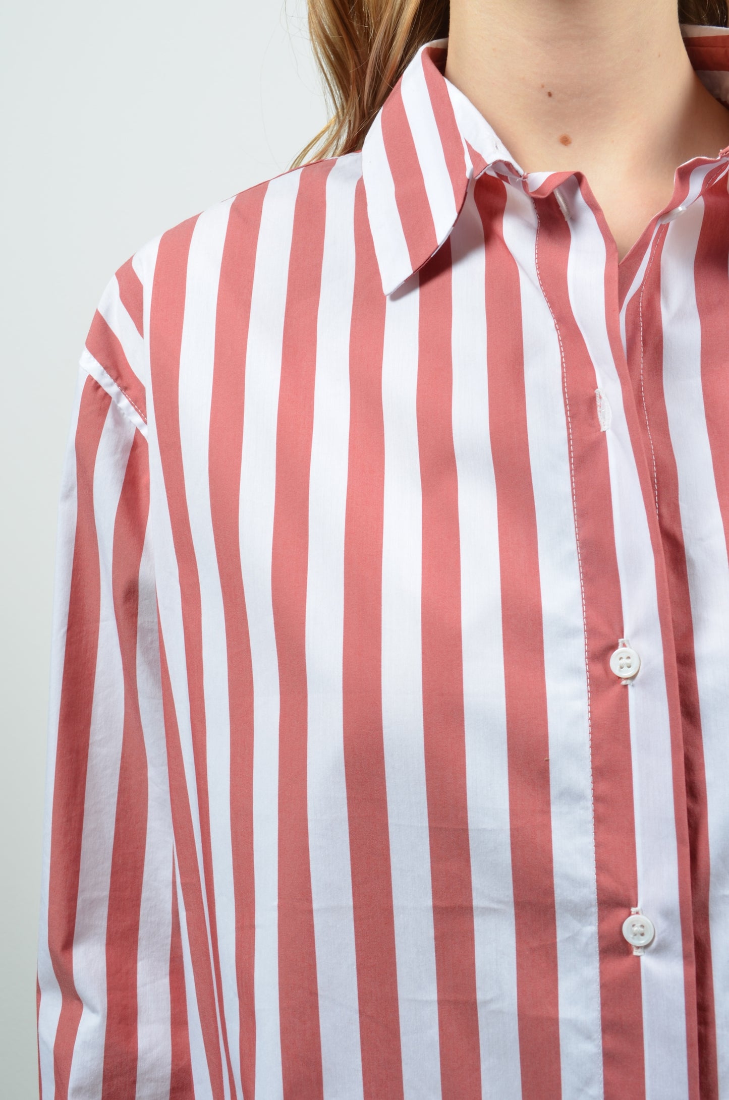 BENEDICT blouse | BRICK STRIPES