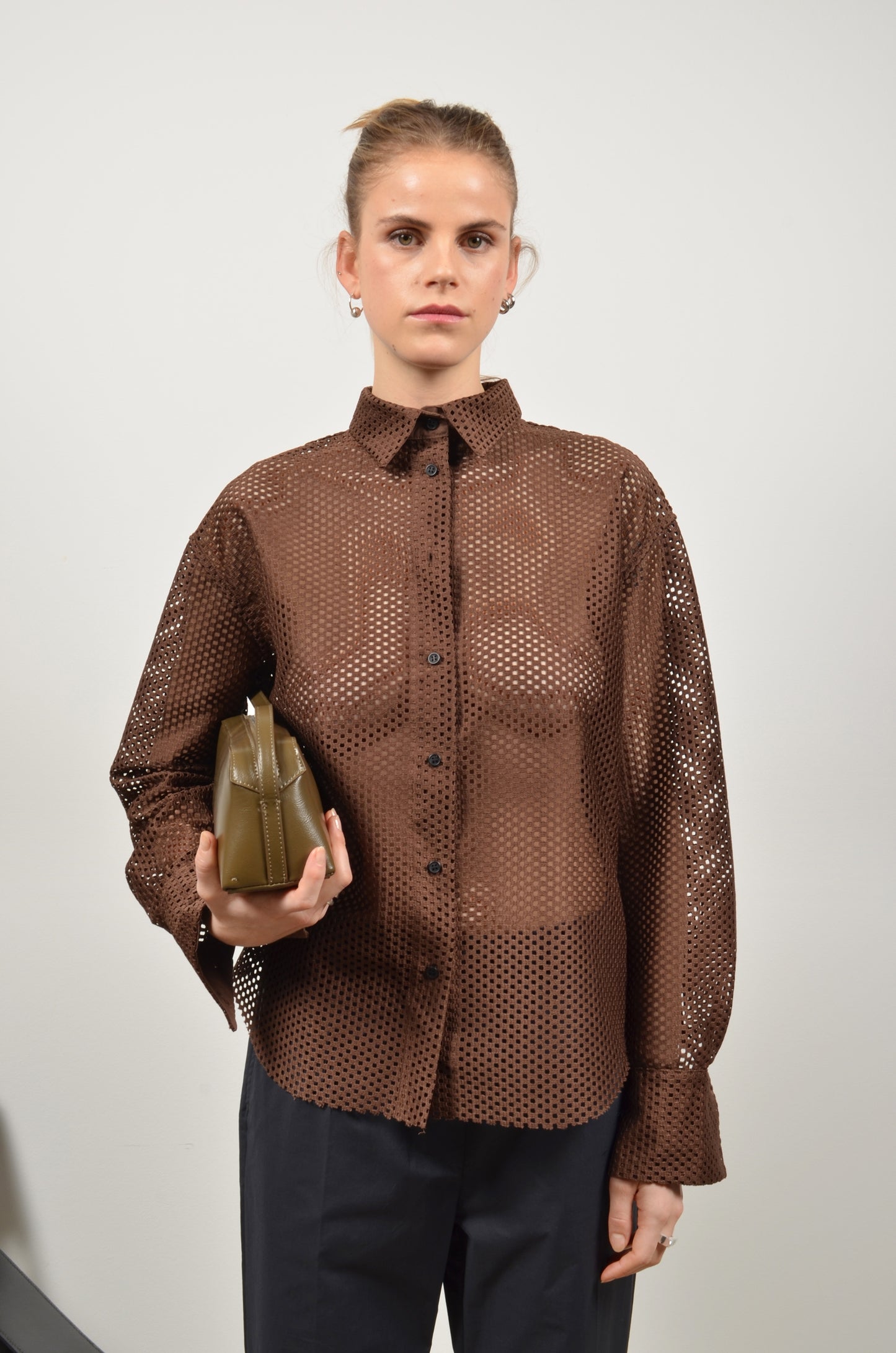 BENEDICT blouse | BROWN