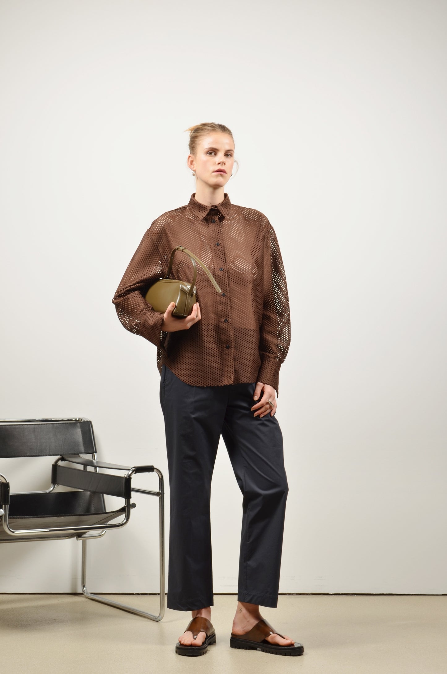 BENEDICT blouse | BROWN