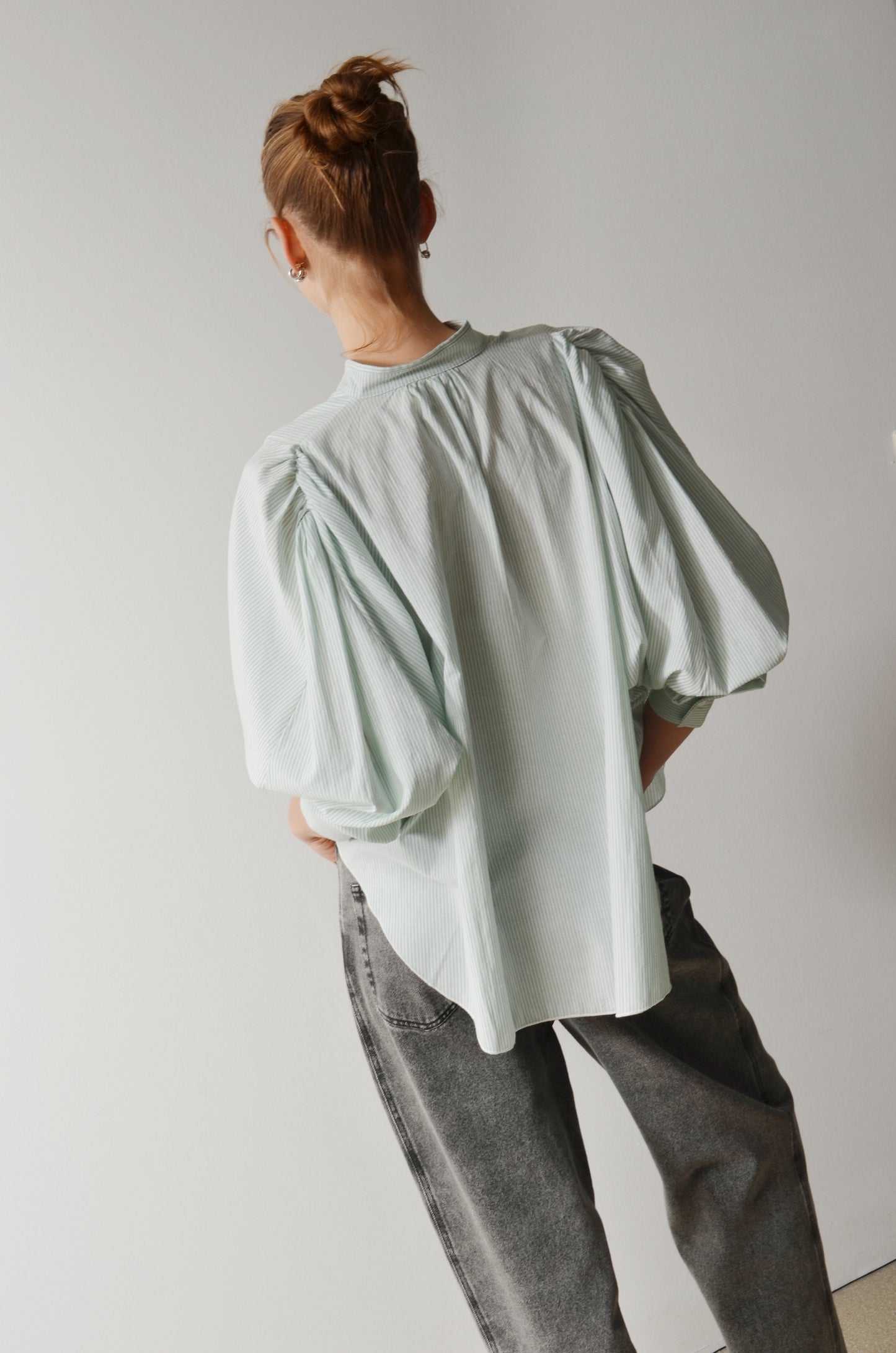 BONNIE blouse | MINT STRIPES