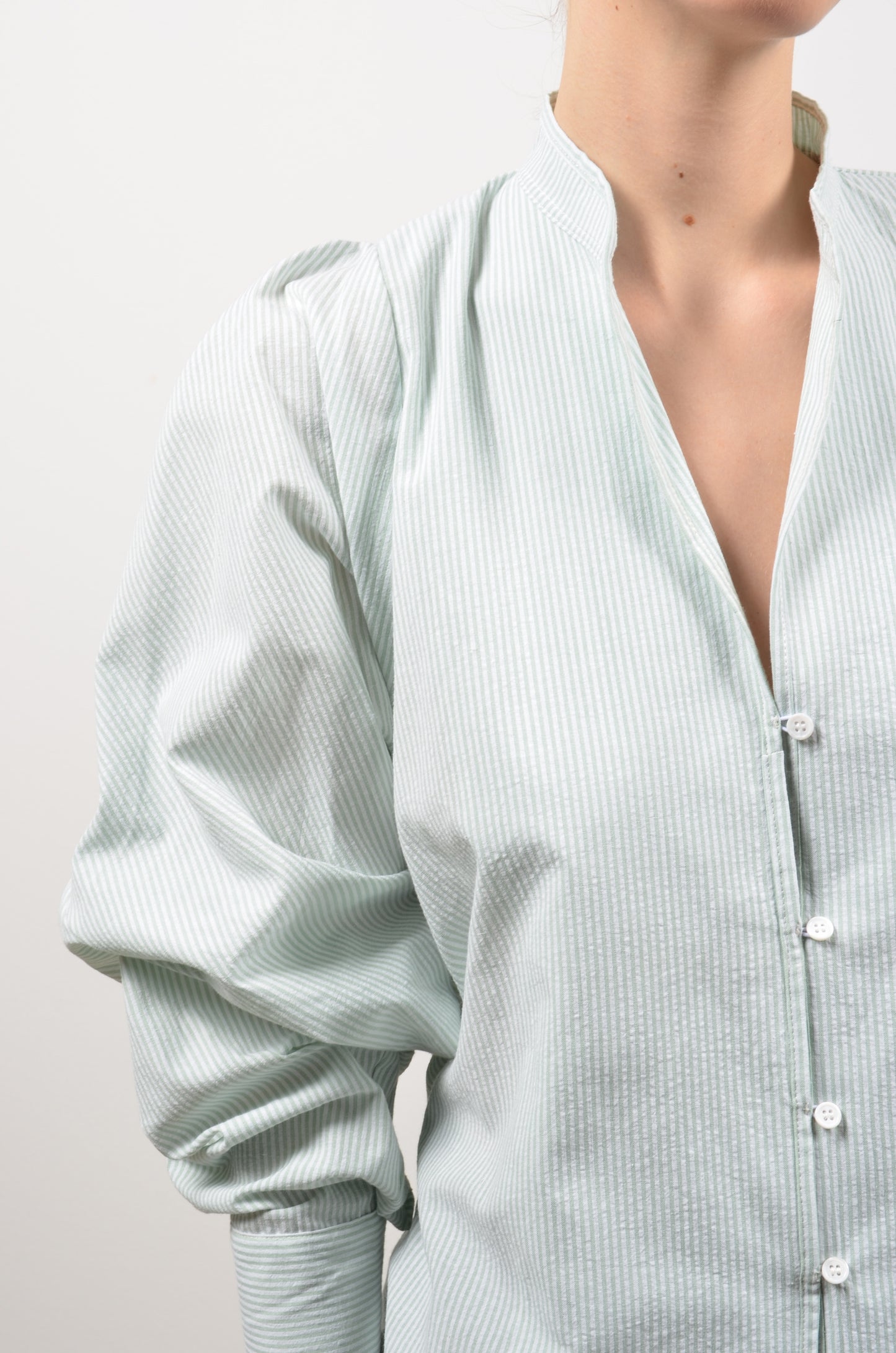 BONNIE blouse | MINT STRIPES