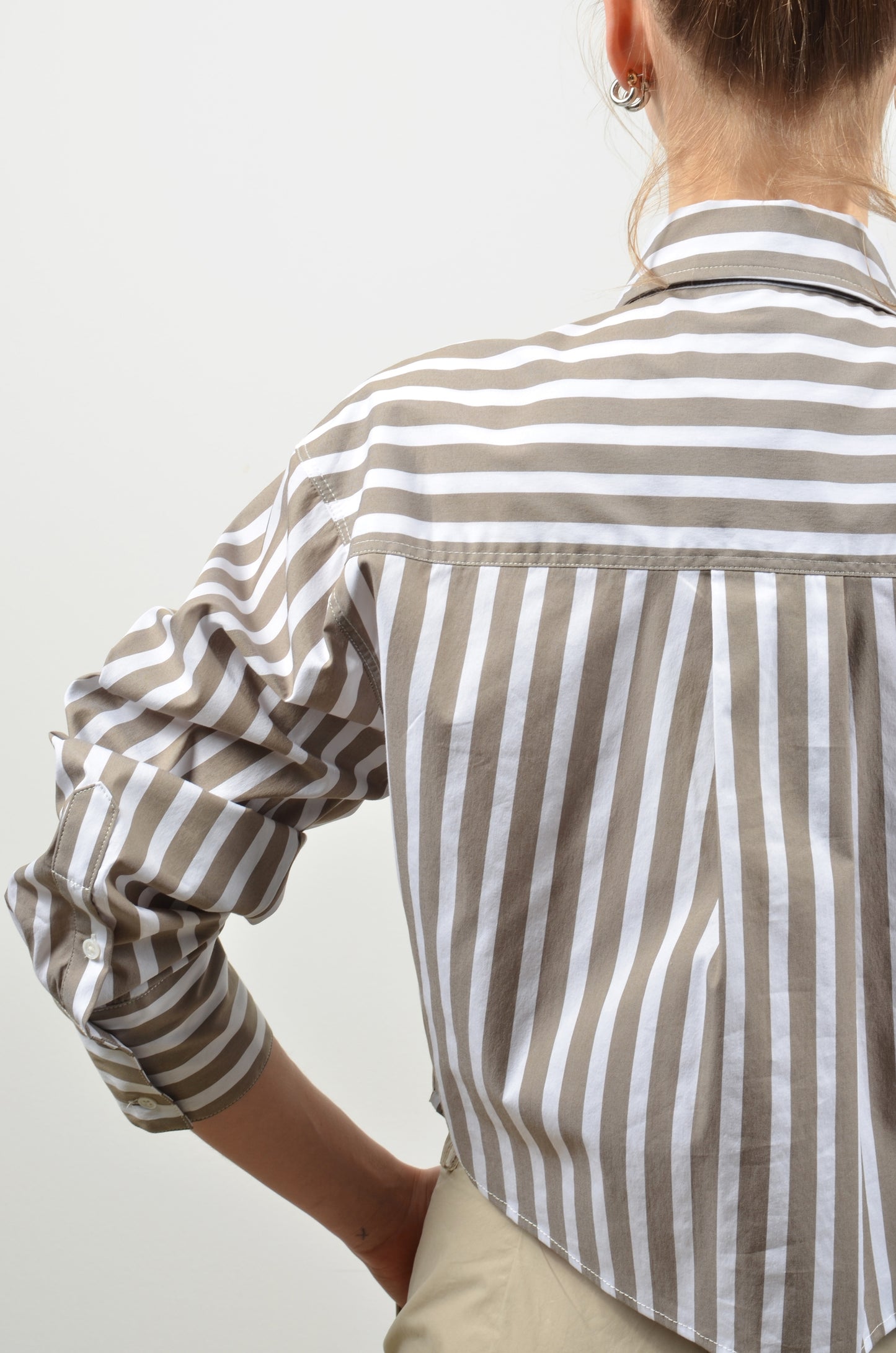 BOOGY blouse | OLIVE STRIPES