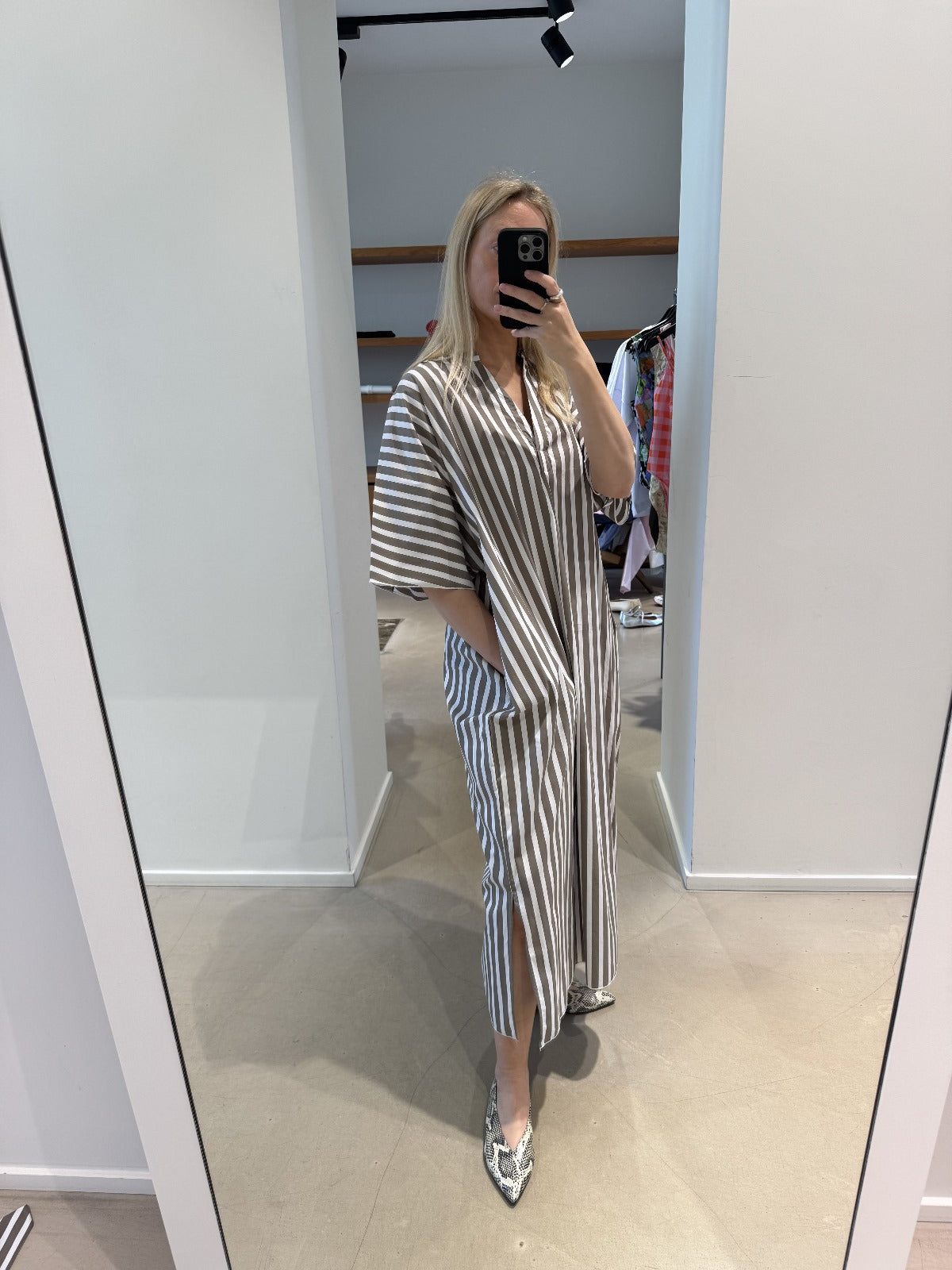 DARLA dress | OLIVE STRIPES