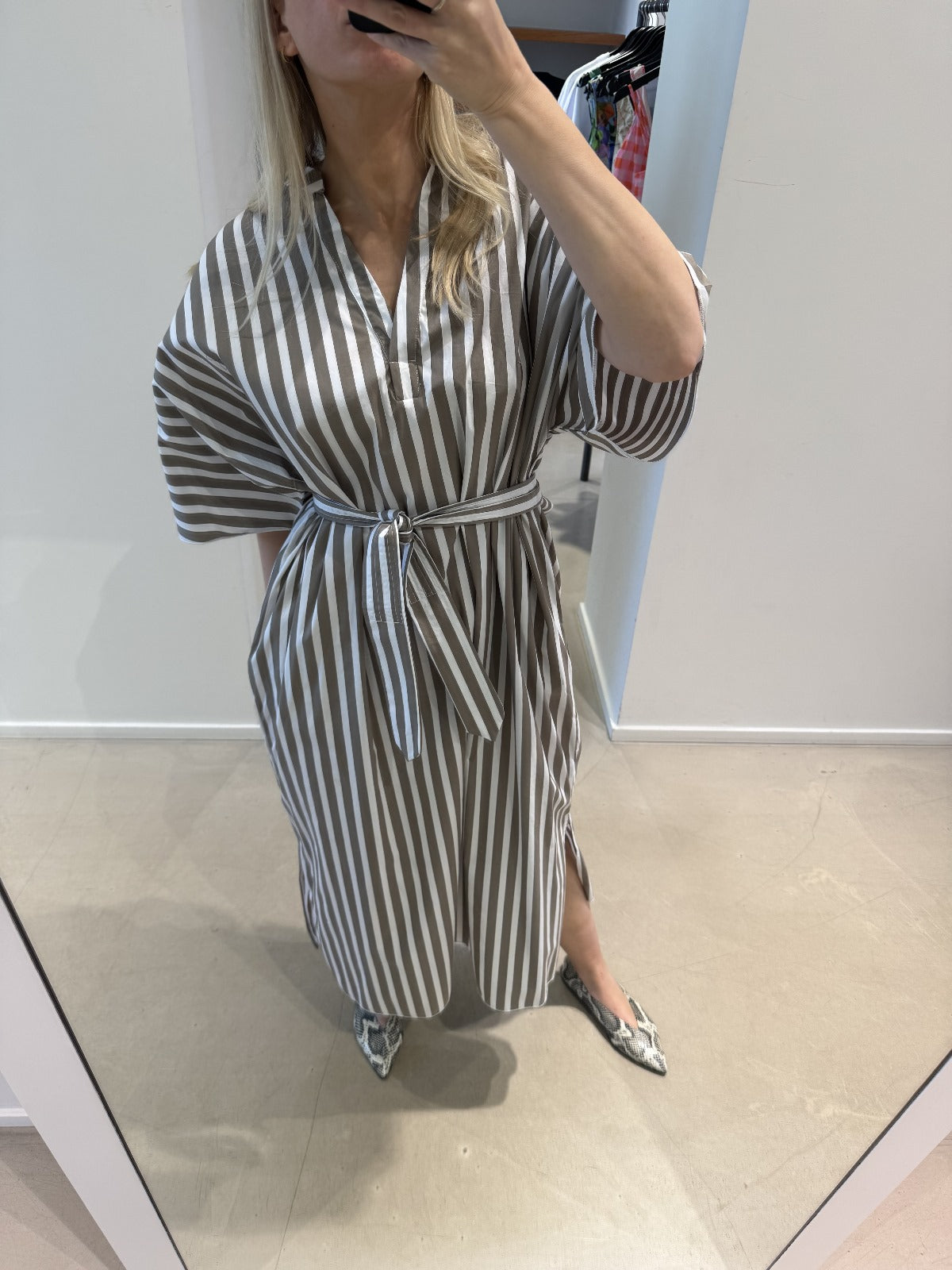 DARLA dress | OLIVE STRIPES