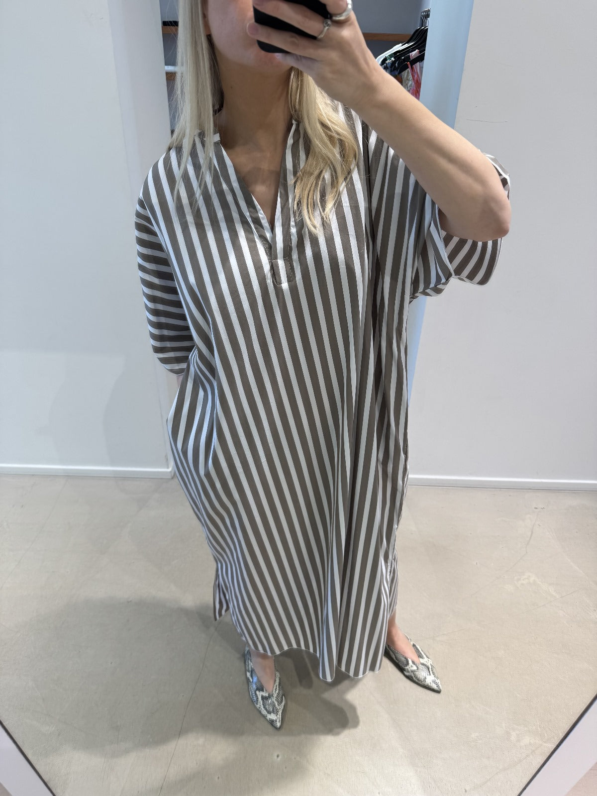DARLA dress | OLIVE STRIPES
