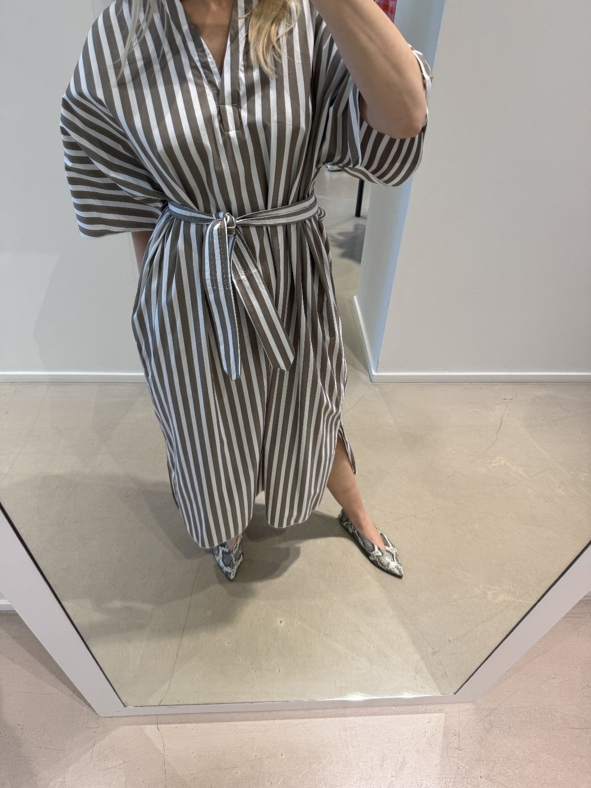 DARLA dress | OLIVE STRIPES