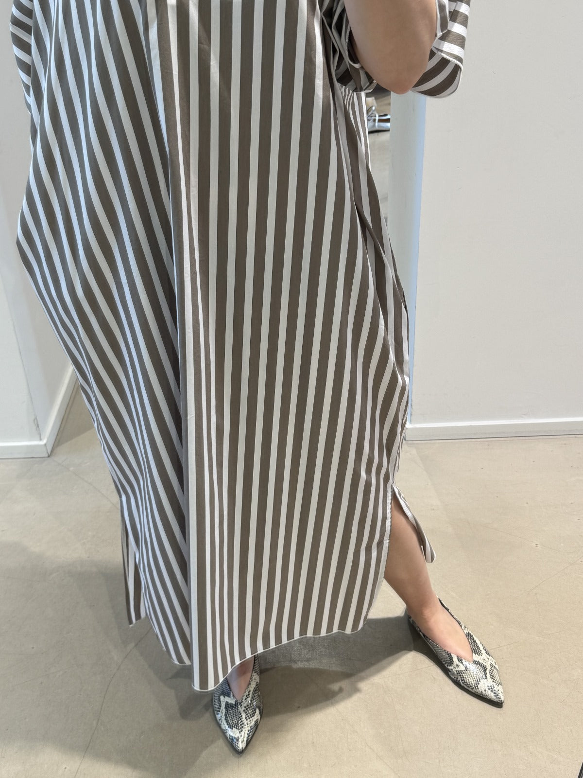 DARLA dress | OLIVE STRIPES
