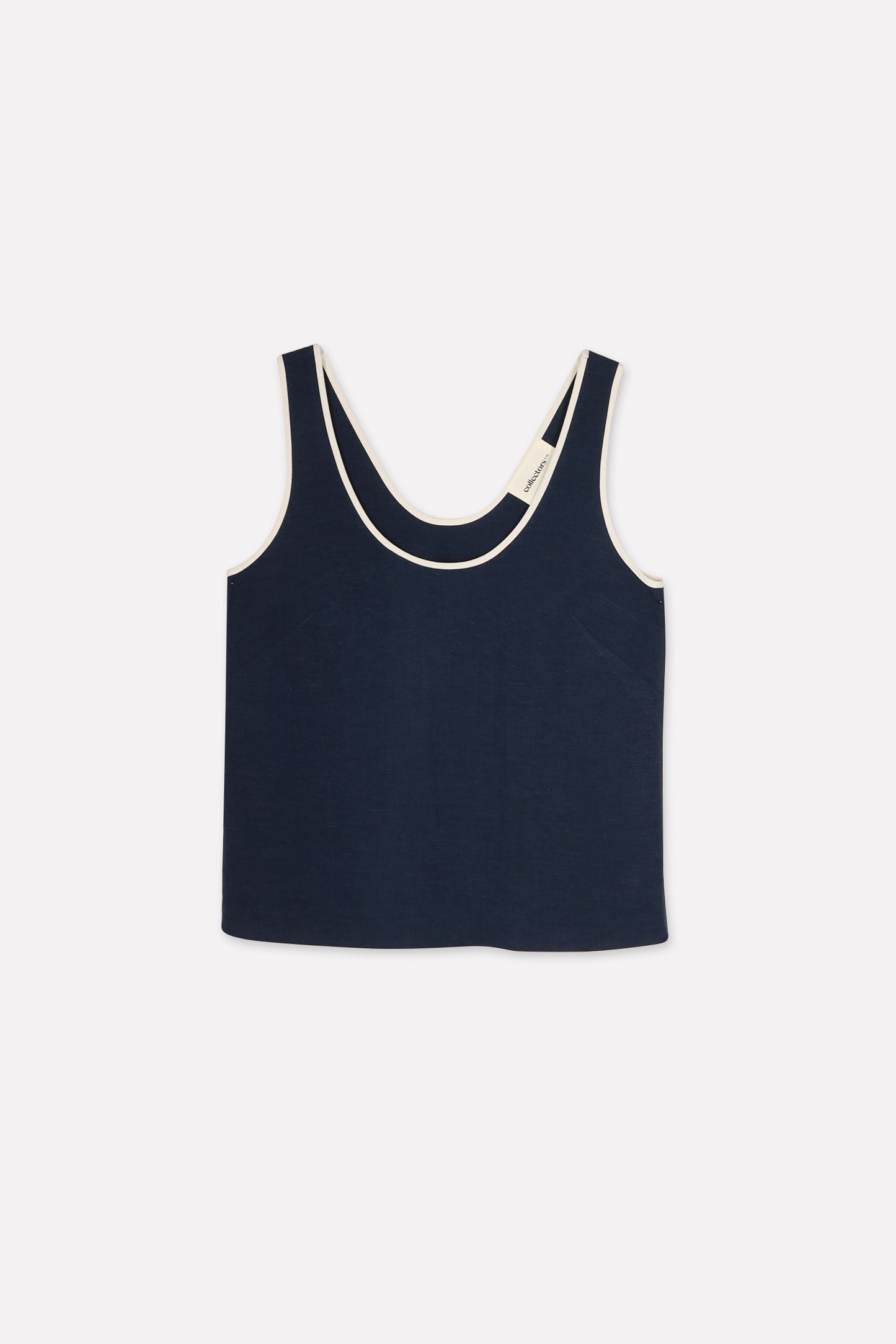 TOWER top | NAVY-ECRU