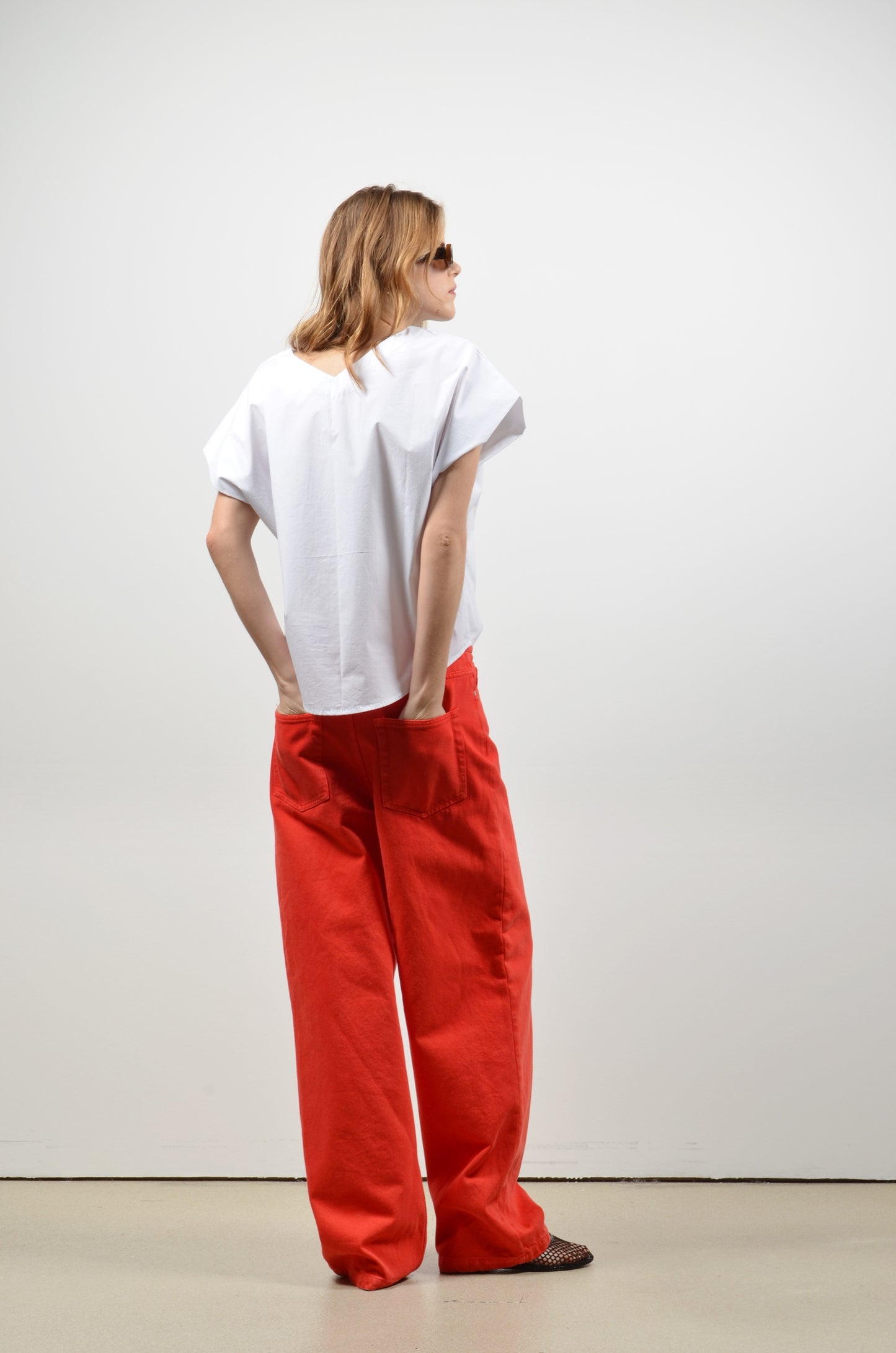 TUBAV top | OPTICAL WHITE