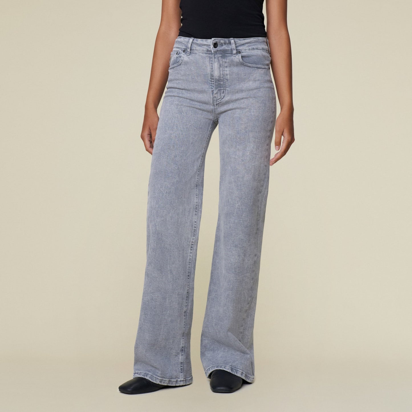 PALAZZO jeans | LIGHT GREY