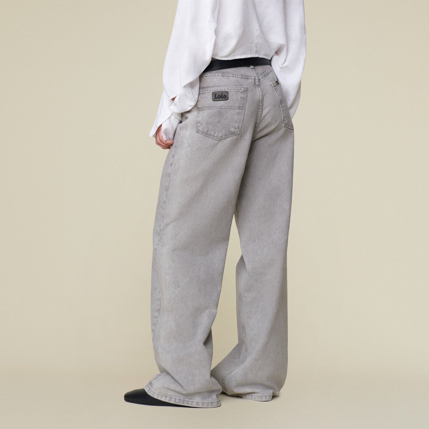 SKATER LOOSE jeans | LIGHT GREY