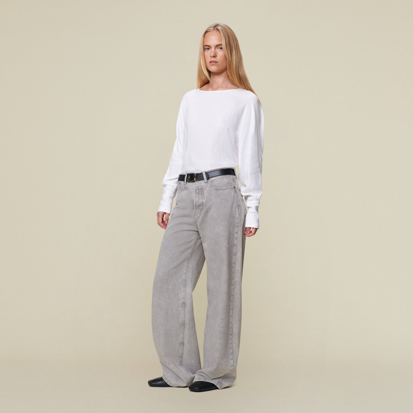 SKATER LOOSE jeans | LIGHT GREY